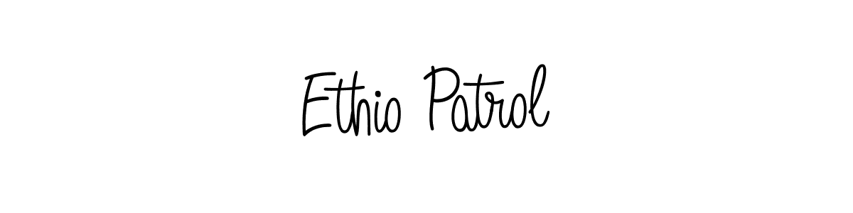 Ethio Patrol stylish signature style. Best Handwritten Sign (Angelique-Rose-font-FFP) for my name. Handwritten Signature Collection Ideas for my name Ethio Patrol. Ethio Patrol signature style 5 images and pictures png