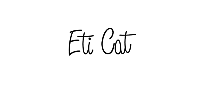 How to make Eti Cat name signature. Use Angelique-Rose-font-FFP style for creating short signs online. This is the latest handwritten sign. Eti Cat signature style 5 images and pictures png