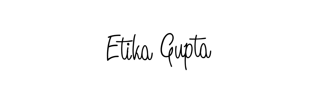 Use a signature maker to create a handwritten signature online. With this signature software, you can design (Angelique-Rose-font-FFP) your own signature for name Etika Gupta. Etika Gupta signature style 5 images and pictures png