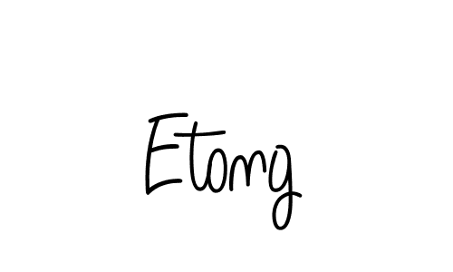 Also we have Etong name is the best signature style. Create professional handwritten signature collection using Angelique-Rose-font-FFP autograph style. Etong signature style 5 images and pictures png