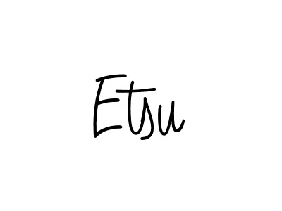 Once you've used our free online signature maker to create your best signature Angelique-Rose-font-FFP style, it's time to enjoy all of the benefits that Etsu name signing documents. Etsu signature style 5 images and pictures png