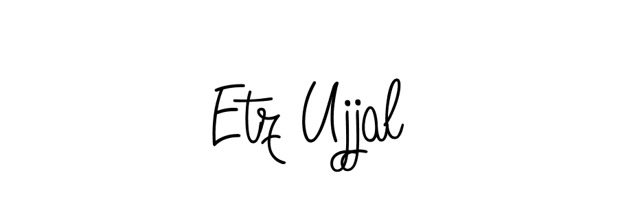 if you are searching for the best signature style for your name Etz Ujjal. so please give up your signature search. here we have designed multiple signature styles  using Angelique-Rose-font-FFP. Etz Ujjal signature style 5 images and pictures png