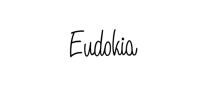 Create a beautiful signature design for name Eudokia. With this signature (Angelique-Rose-font-FFP) fonts, you can make a handwritten signature for free. Eudokia signature style 5 images and pictures png