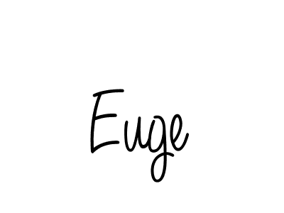 Use a signature maker to create a handwritten signature online. With this signature software, you can design (Angelique-Rose-font-FFP) your own signature for name Euge. Euge signature style 5 images and pictures png