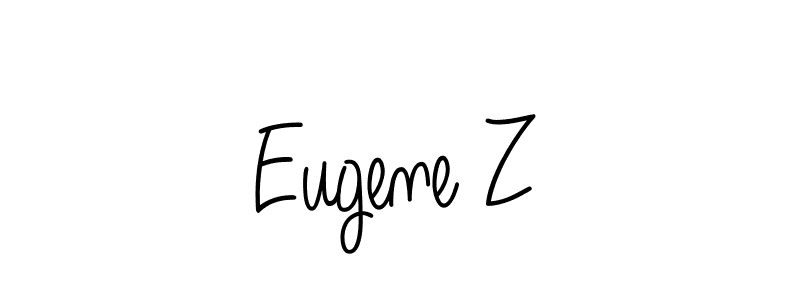 How to make Eugene Z name signature. Use Angelique-Rose-font-FFP style for creating short signs online. This is the latest handwritten sign. Eugene Z signature style 5 images and pictures png