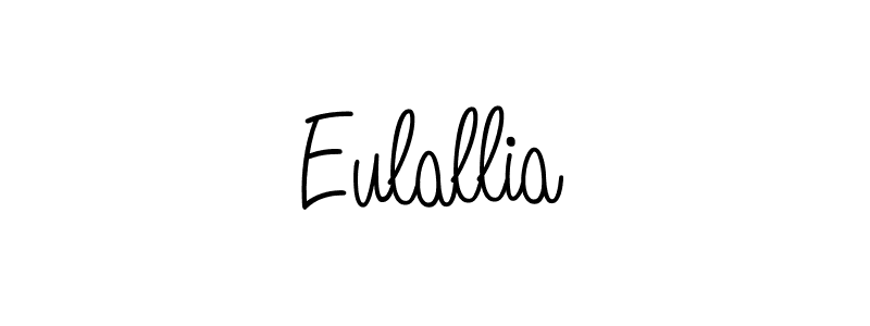 You should practise on your own different ways (Angelique-Rose-font-FFP) to write your name (Eulallia) in signature. don't let someone else do it for you. Eulallia signature style 5 images and pictures png