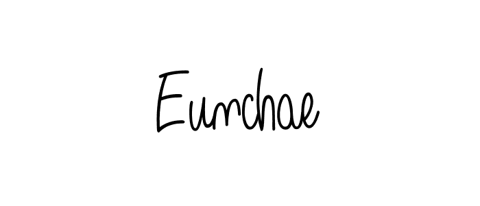 Make a beautiful signature design for name Eunchae. With this signature (Angelique-Rose-font-FFP) style, you can create a handwritten signature for free. Eunchae signature style 5 images and pictures png