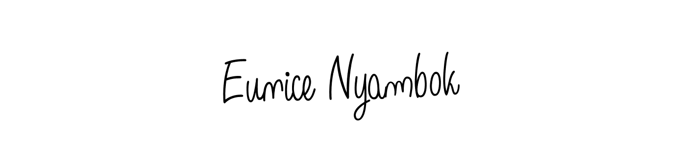 Best and Professional Signature Style for Eunice Nyambok. Angelique-Rose-font-FFP Best Signature Style Collection. Eunice Nyambok signature style 5 images and pictures png