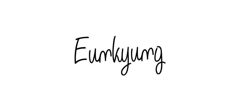 Create a beautiful signature design for name Eunkyung. With this signature (Angelique-Rose-font-FFP) fonts, you can make a handwritten signature for free. Eunkyung signature style 5 images and pictures png