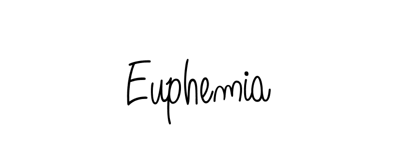 Design your own signature with our free online signature maker. With this signature software, you can create a handwritten (Angelique-Rose-font-FFP) signature for name Euphemia. Euphemia signature style 5 images and pictures png