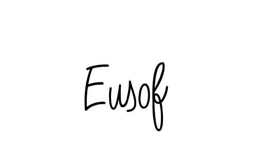 Design your own signature with our free online signature maker. With this signature software, you can create a handwritten (Angelique-Rose-font-FFP) signature for name Eusof. Eusof signature style 5 images and pictures png