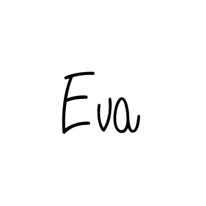 Make a beautiful signature design for name Eva. With this signature (Angelique-Rose-font-FFP) style, you can create a handwritten signature for free. Eva signature style 5 images and pictures png