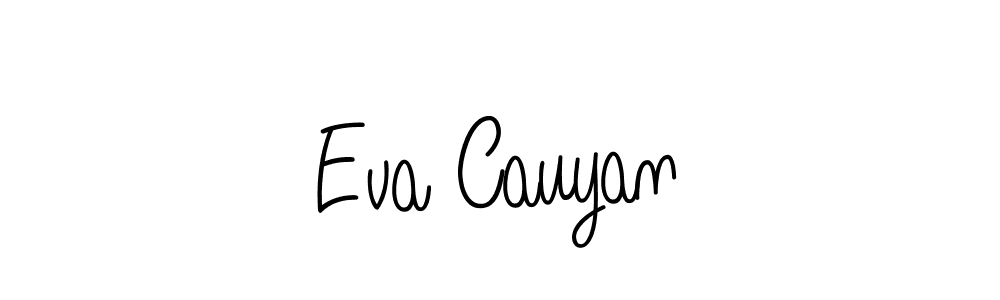 Best and Professional Signature Style for Eva Cauyan. Angelique-Rose-font-FFP Best Signature Style Collection. Eva Cauyan signature style 5 images and pictures png