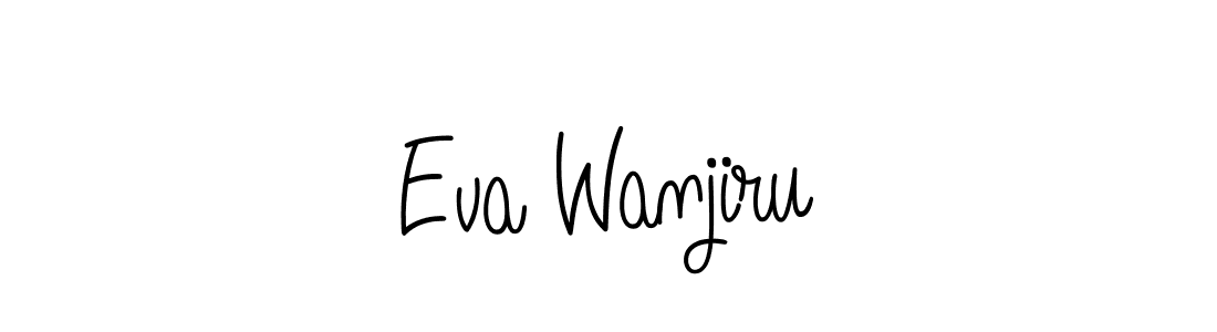 Angelique-Rose-font-FFP is a professional signature style that is perfect for those who want to add a touch of class to their signature. It is also a great choice for those who want to make their signature more unique. Get Eva Wanjiru name to fancy signature for free. Eva Wanjiru signature style 5 images and pictures png