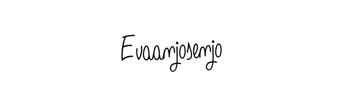 You should practise on your own different ways (Angelique-Rose-font-FFP) to write your name (Evaanjosenjo) in signature. don't let someone else do it for you. Evaanjosenjo signature style 5 images and pictures png