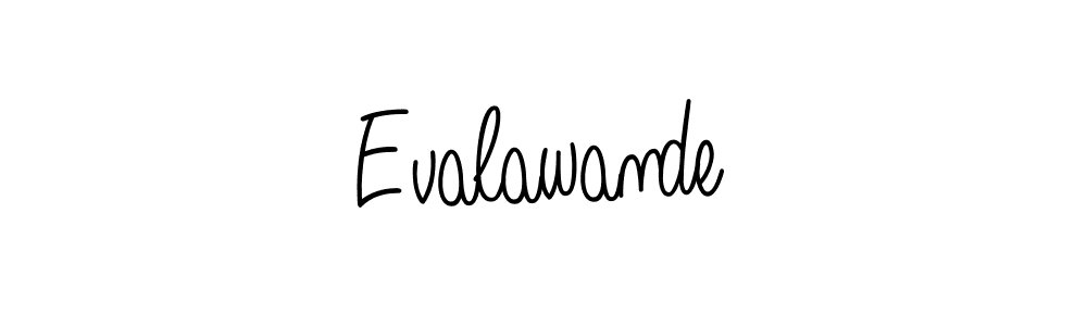 The best way (Angelique-Rose-font-FFP) to make a short signature is to pick only two or three words in your name. The name Evalawande include a total of six letters. For converting this name. Evalawande signature style 5 images and pictures png