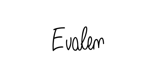 Make a beautiful signature design for name Evalen. Use this online signature maker to create a handwritten signature for free. Evalen signature style 5 images and pictures png