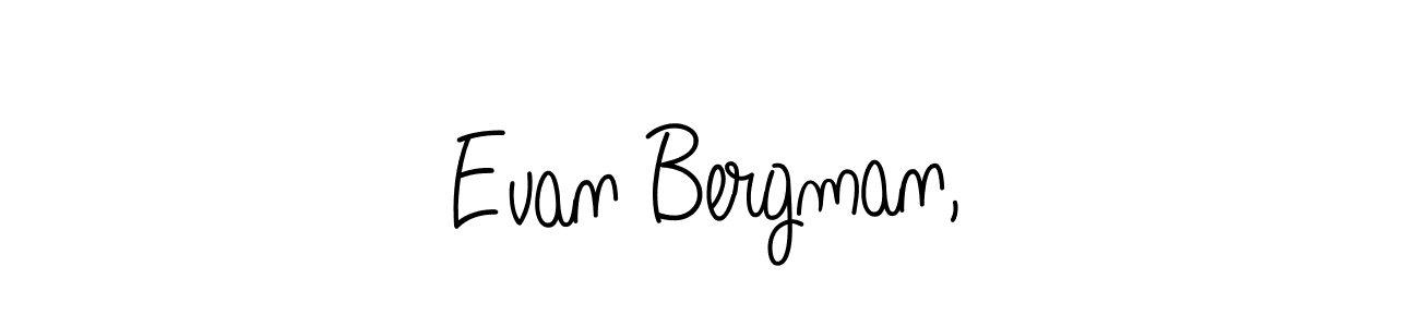 Create a beautiful signature design for name Evan Bergman,. With this signature (Angelique-Rose-font-FFP) fonts, you can make a handwritten signature for free. Evan Bergman, signature style 5 images and pictures png