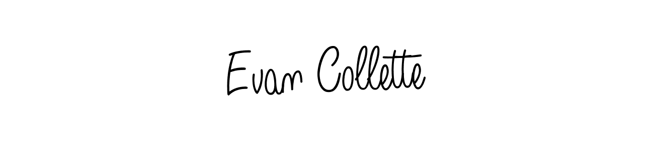 Make a beautiful signature design for name Evan Collette. With this signature (Angelique-Rose-font-FFP) style, you can create a handwritten signature for free. Evan Collette signature style 5 images and pictures png