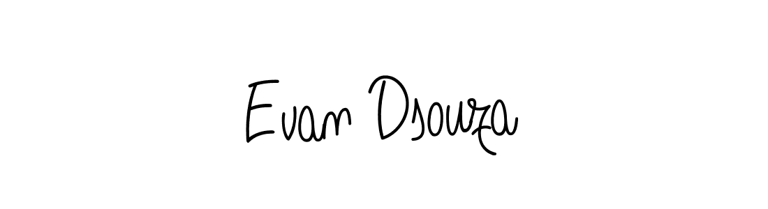 Make a beautiful signature design for name Evan Dsouza. With this signature (Angelique-Rose-font-FFP) style, you can create a handwritten signature for free. Evan Dsouza signature style 5 images and pictures png