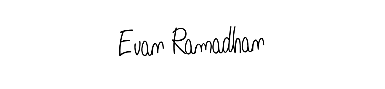 It looks lik you need a new signature style for name Evan Ramadhan. Design unique handwritten (Angelique-Rose-font-FFP) signature with our free signature maker in just a few clicks. Evan Ramadhan signature style 5 images and pictures png