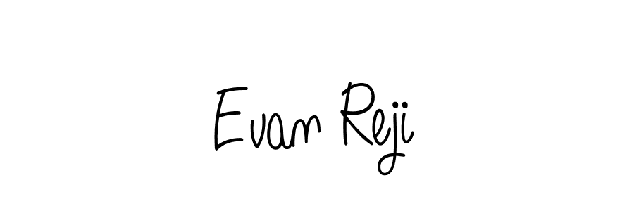 Design your own signature with our free online signature maker. With this signature software, you can create a handwritten (Angelique-Rose-font-FFP) signature for name Evan Reji. Evan Reji signature style 5 images and pictures png