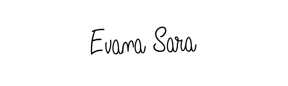 Create a beautiful signature design for name Evana Sara. With this signature (Angelique-Rose-font-FFP) fonts, you can make a handwritten signature for free. Evana Sara signature style 5 images and pictures png