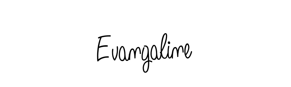 How to make Evangaline name signature. Use Angelique-Rose-font-FFP style for creating short signs online. This is the latest handwritten sign. Evangaline signature style 5 images and pictures png