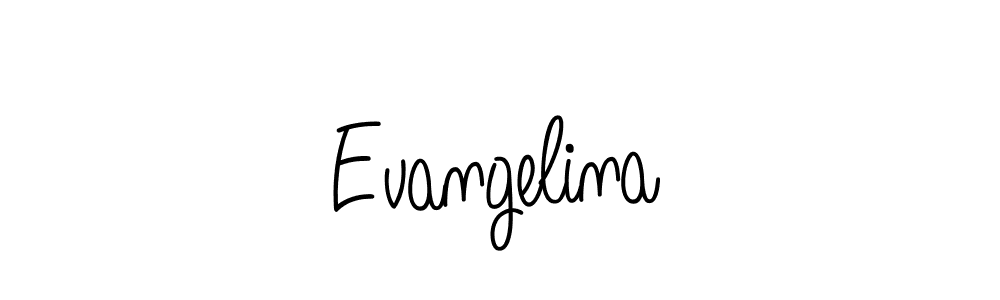 Design your own signature with our free online signature maker. With this signature software, you can create a handwritten (Angelique-Rose-font-FFP) signature for name Evangelina. Evangelina signature style 5 images and pictures png