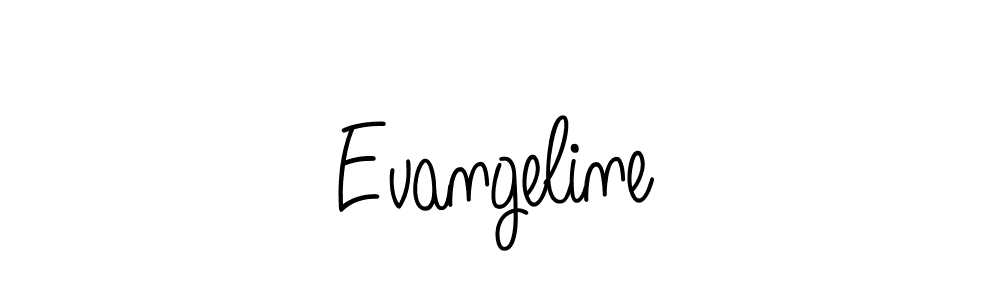 Create a beautiful signature design for name Evangeline. With this signature (Angelique-Rose-font-FFP) fonts, you can make a handwritten signature for free. Evangeline signature style 5 images and pictures png