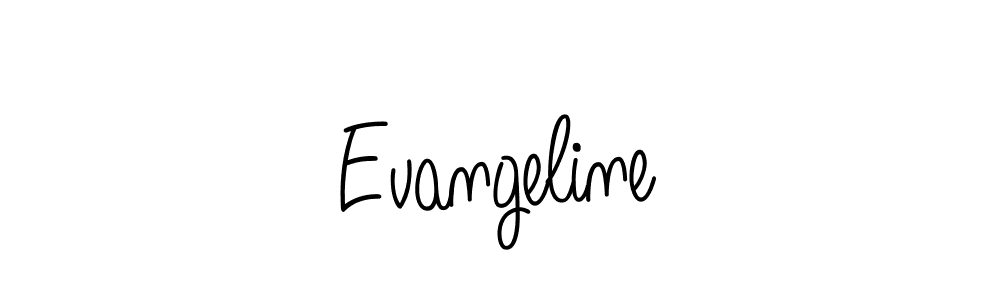 Design your own signature with our free online signature maker. With this signature software, you can create a handwritten (Angelique-Rose-font-FFP) signature for name Evangeline. Evangeline signature style 5 images and pictures png