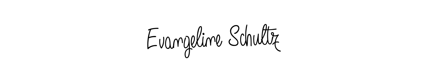 How to make Evangeline Schultz name signature. Use Angelique-Rose-font-FFP style for creating short signs online. This is the latest handwritten sign. Evangeline Schultz signature style 5 images and pictures png