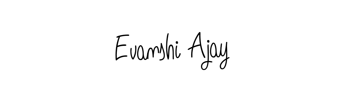 Also You can easily find your signature by using the search form. We will create Evanshi Ajay name handwritten signature images for you free of cost using Angelique-Rose-font-FFP sign style. Evanshi Ajay signature style 5 images and pictures png