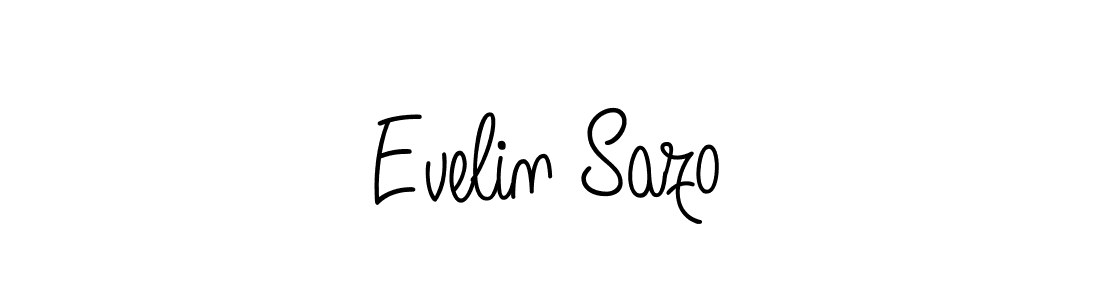 Create a beautiful signature design for name Evelin Sazo. With this signature (Angelique-Rose-font-FFP) fonts, you can make a handwritten signature for free. Evelin Sazo signature style 5 images and pictures png