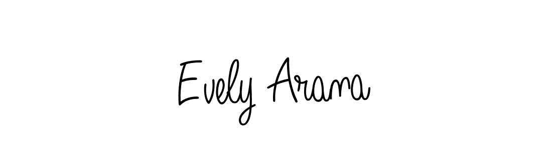 if you are searching for the best signature style for your name Evely Arana. so please give up your signature search. here we have designed multiple signature styles  using Angelique-Rose-font-FFP. Evely Arana signature style 5 images and pictures png