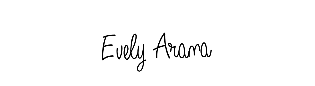 How to make Evely Arana signature? Angelique-Rose-font-FFP is a professional autograph style. Create handwritten signature for Evely Arana name. Evely Arana signature style 5 images and pictures png