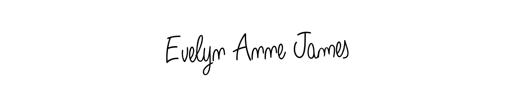 Make a short Evelyn Anne James signature style. Manage your documents anywhere anytime using Angelique-Rose-font-FFP. Create and add eSignatures, submit forms, share and send files easily. Evelyn Anne James signature style 5 images and pictures png