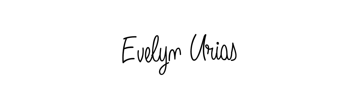 The best way (Angelique-Rose-font-FFP) to make a short signature is to pick only two or three words in your name. The name Evelyn Urias include a total of six letters. For converting this name. Evelyn Urias signature style 5 images and pictures png