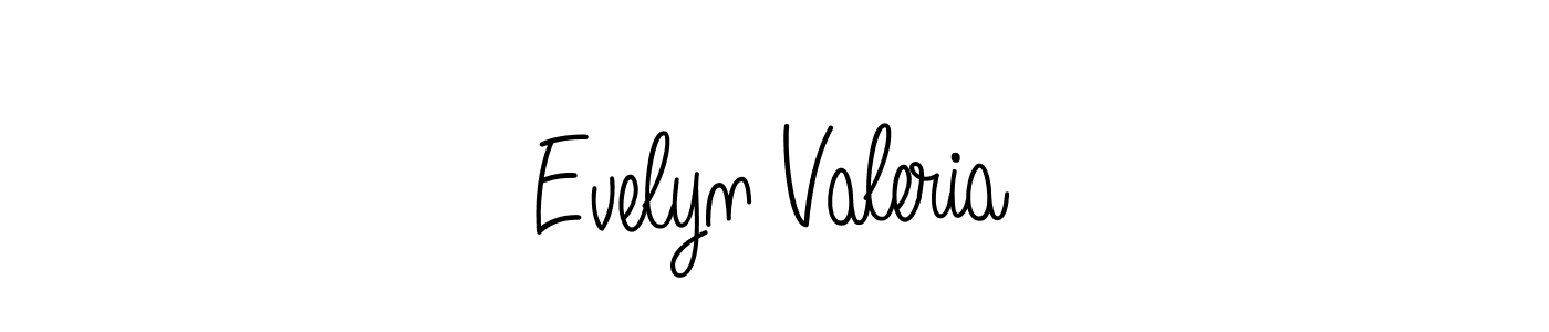 Design your own signature with our free online signature maker. With this signature software, you can create a handwritten (Angelique-Rose-font-FFP) signature for name Evelyn Valeria. Evelyn Valeria signature style 5 images and pictures png