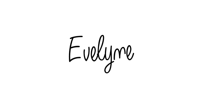 Create a beautiful signature design for name Evelyne. With this signature (Angelique-Rose-font-FFP) fonts, you can make a handwritten signature for free. Evelyne signature style 5 images and pictures png