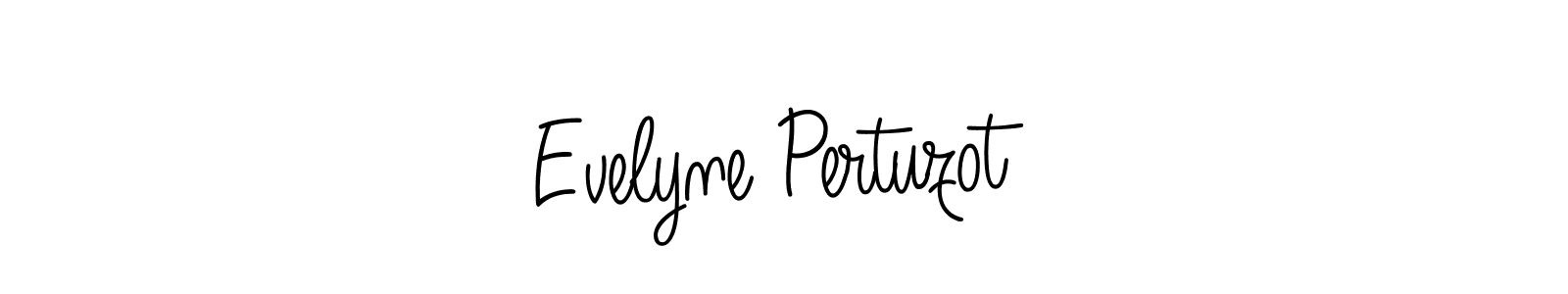 How to make Evelyne Pertuzot name signature. Use Angelique-Rose-font-FFP style for creating short signs online. This is the latest handwritten sign. Evelyne Pertuzot signature style 5 images and pictures png