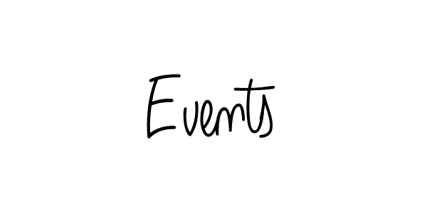 How to make Events name signature. Use Angelique-Rose-font-FFP style for creating short signs online. This is the latest handwritten sign. Events signature style 5 images and pictures png