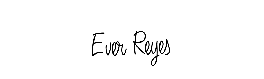 Design your own signature with our free online signature maker. With this signature software, you can create a handwritten (Angelique-Rose-font-FFP) signature for name Ever Reyes. Ever Reyes signature style 5 images and pictures png