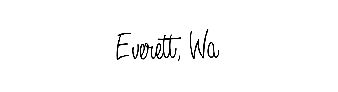 Everett, Wa stylish signature style. Best Handwritten Sign (Angelique-Rose-font-FFP) for my name. Handwritten Signature Collection Ideas for my name Everett, Wa. Everett, Wa signature style 5 images and pictures png