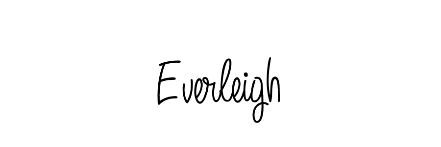 Make a beautiful signature design for name Everleigh. With this signature (Angelique-Rose-font-FFP) style, you can create a handwritten signature for free. Everleigh signature style 5 images and pictures png