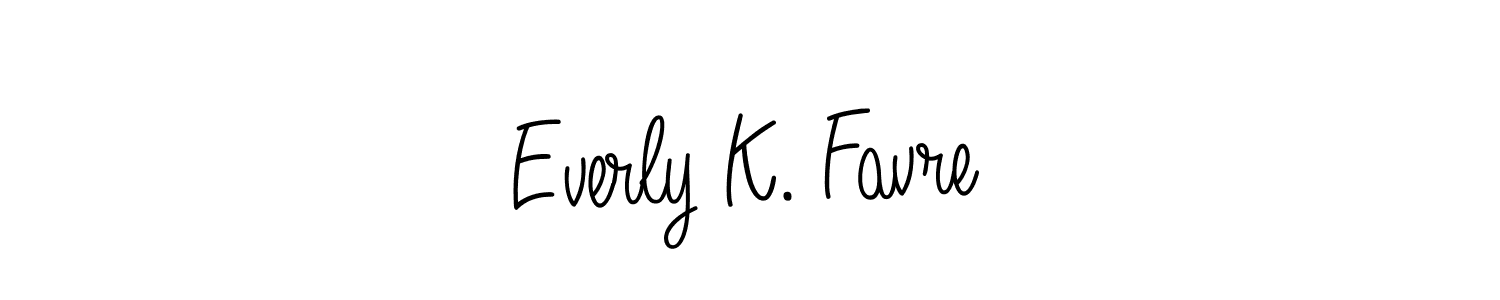 Similarly Angelique-Rose-font-FFP is the best handwritten signature design. Signature creator online .You can use it as an online autograph creator for name Everly K. Favre. Everly K. Favre signature style 5 images and pictures png