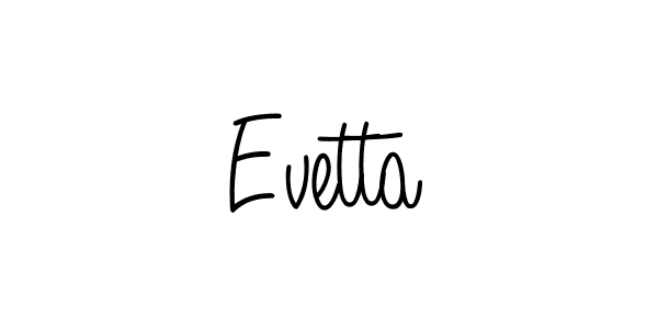 It looks lik you need a new signature style for name Evetta. Design unique handwritten (Angelique-Rose-font-FFP) signature with our free signature maker in just a few clicks. Evetta signature style 5 images and pictures png
