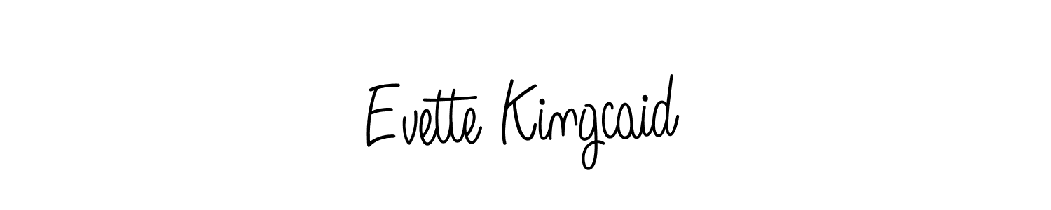 if you are searching for the best signature style for your name Evette Kingcaid. so please give up your signature search. here we have designed multiple signature styles  using Angelique-Rose-font-FFP. Evette Kingcaid signature style 5 images and pictures png