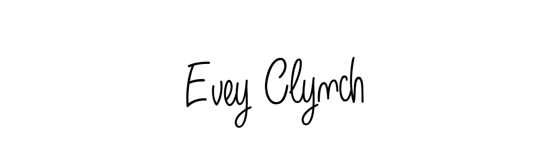 Make a beautiful signature design for name Evey Clynch. With this signature (Angelique-Rose-font-FFP) style, you can create a handwritten signature for free. Evey Clynch signature style 5 images and pictures png