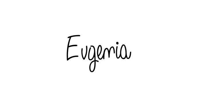 Create a beautiful signature design for name Evgenia. With this signature (Angelique-Rose-font-FFP) fonts, you can make a handwritten signature for free. Evgenia signature style 5 images and pictures png